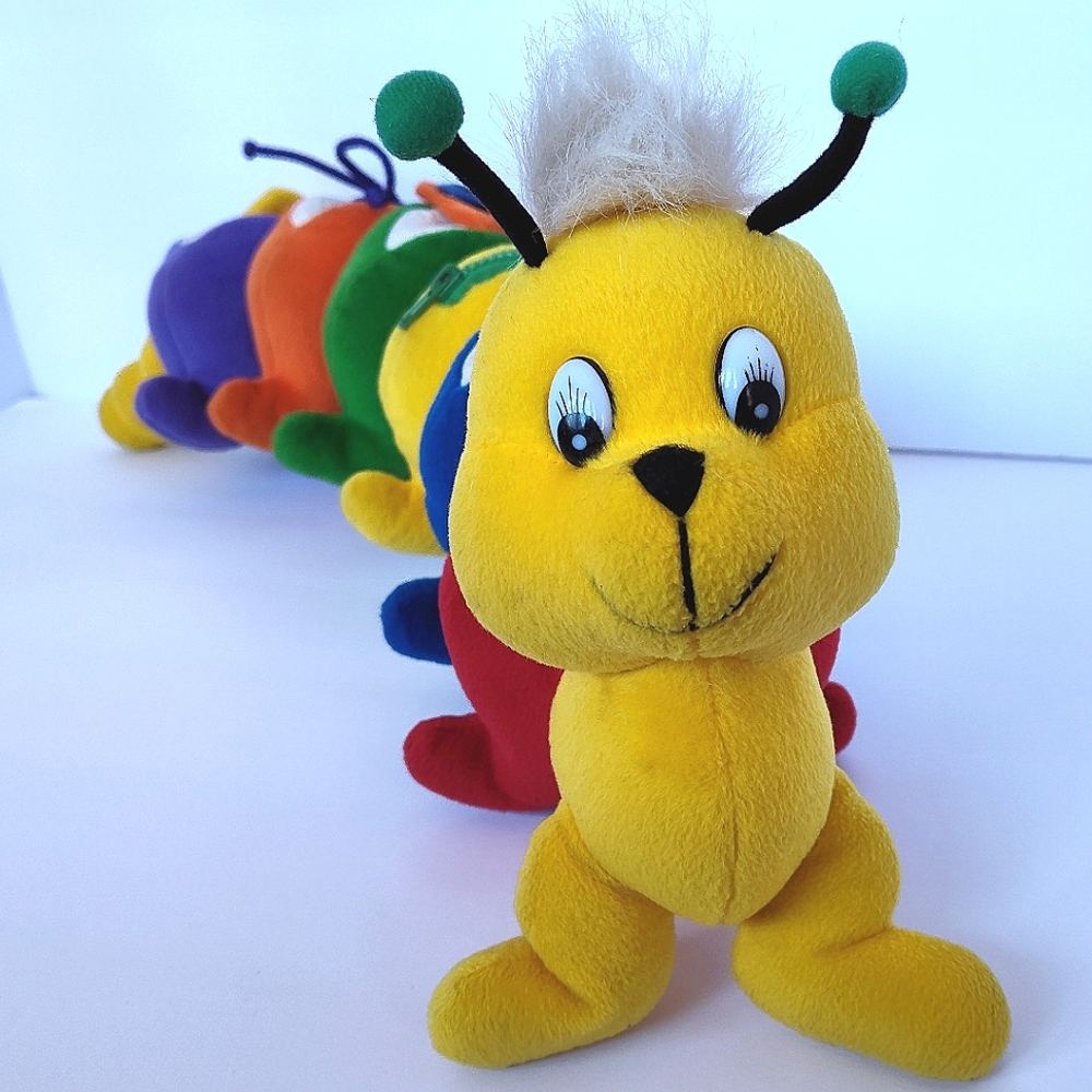 Edushape Dress-A-Pillar Multi-Colored Sensory Caterpillar Plush 25"